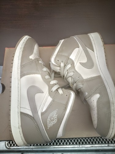 Air Jordan 1 Mid Size 7 College Grey/Light Bone White - photo 3