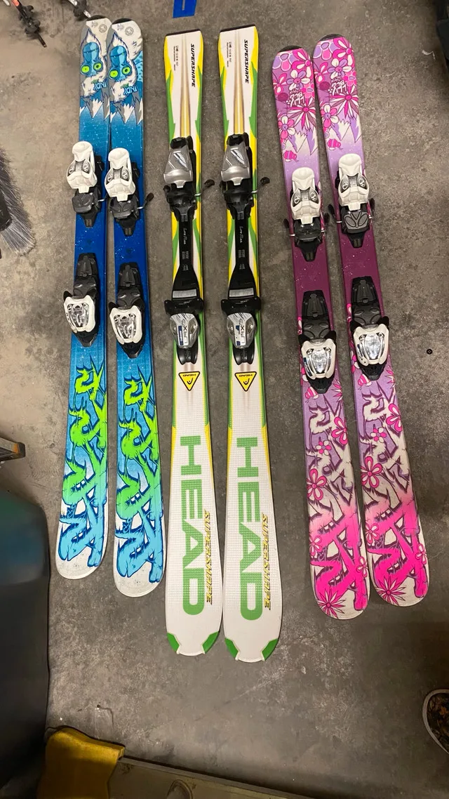 Junior and adult skis