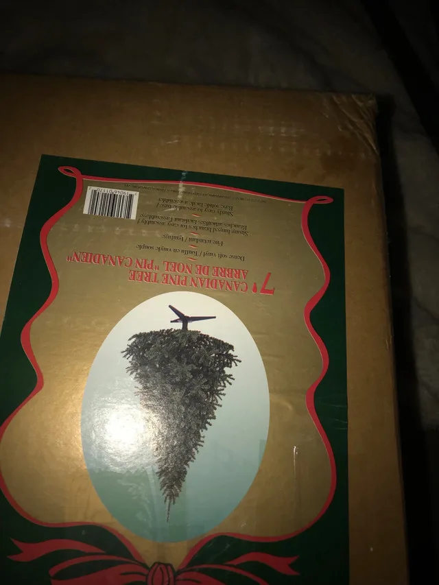 7’ Canadian pine artificial tree