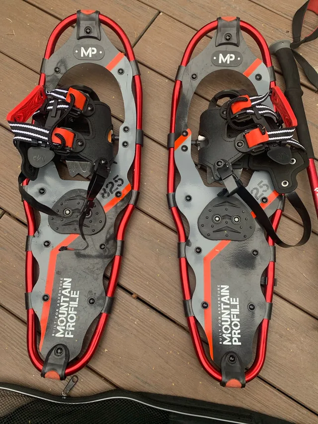 Snow shoes. Mountain profile image indicator(2)