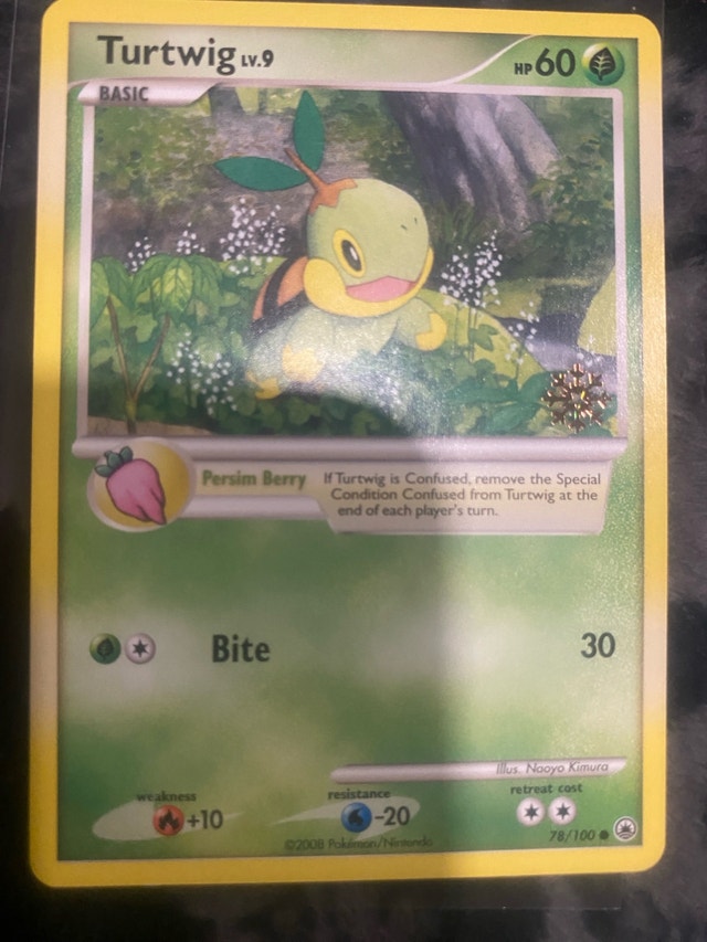 Turtwig 78/100 Pokémon Card Calendar Promo