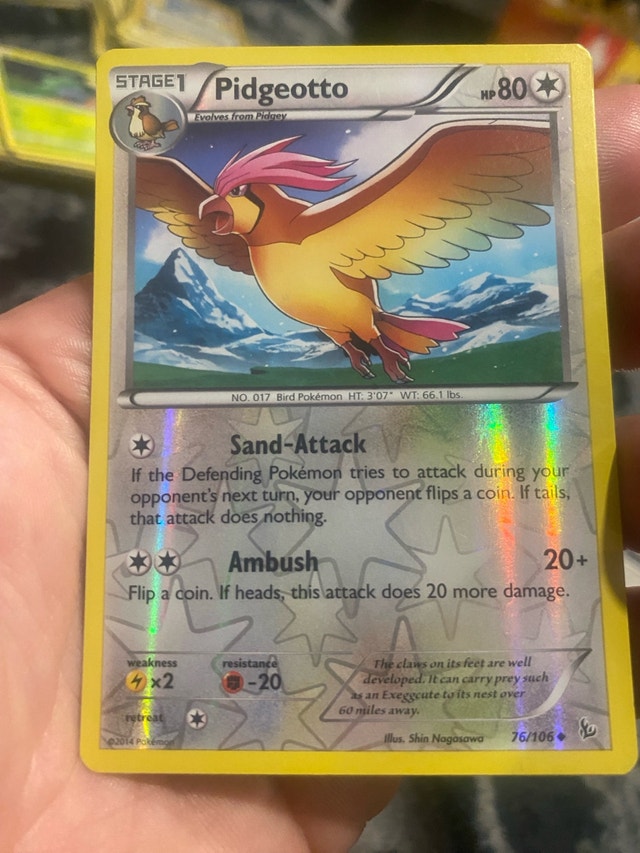 Pidgeotto Pidgeot Noctowl Pokémon Cards - photo 3