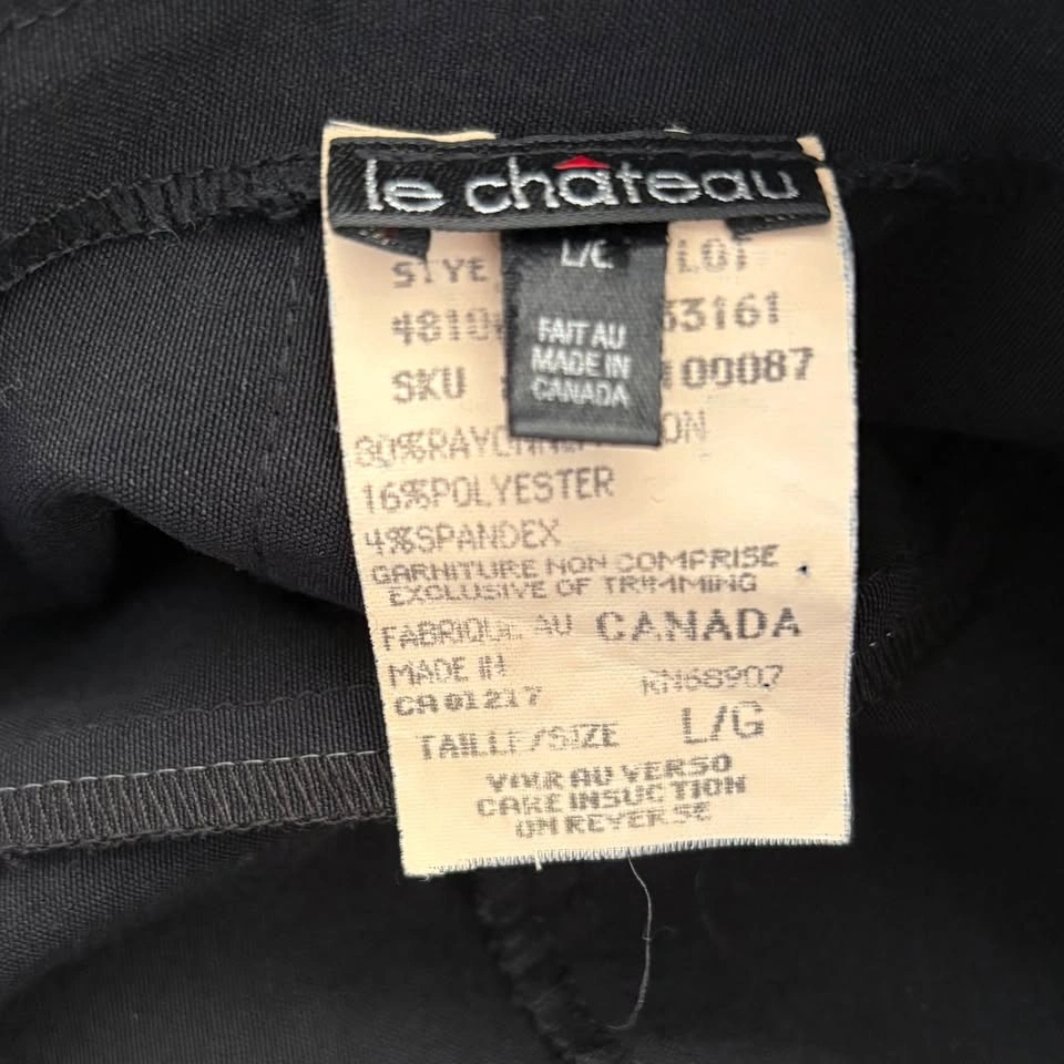 Le Château Tube Top Black Sleeveless Jumpsuit Flared Leg - photo 5