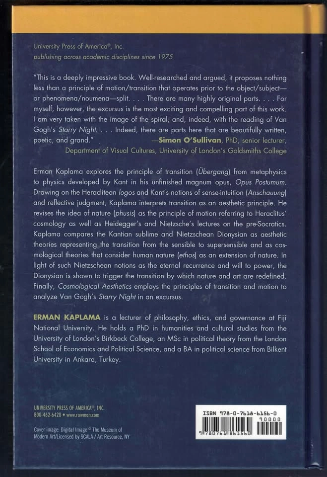 Cosmological Aesthetics by Erman Kaplama - Hardcover Book - photo 2