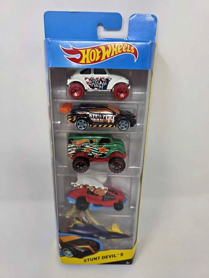 2015 Hot Wheels Stunt Devil 5 Pack NIB