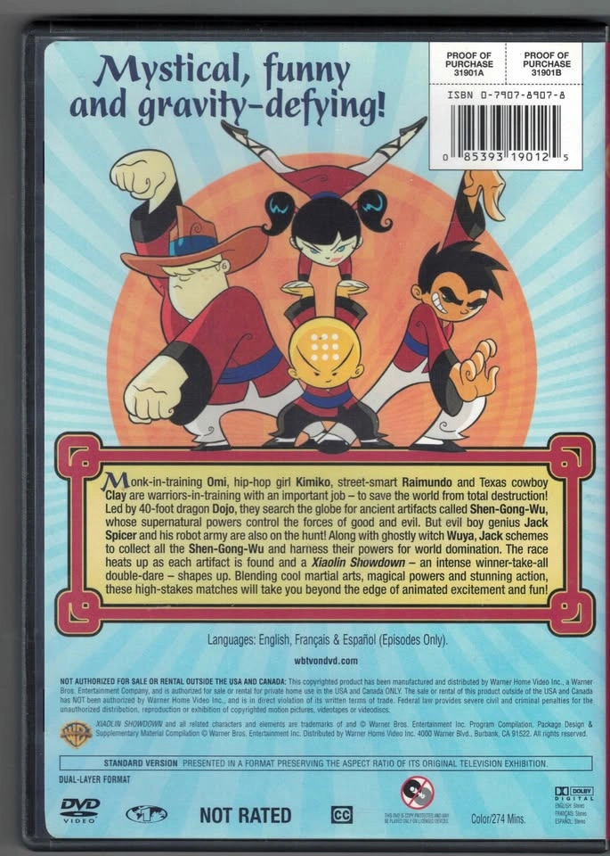 XIAOLIN SHOWDOWN~SEASON ONE VG/C 2 DISC ANIMATED DVD~13 EPISODES - photo 2
