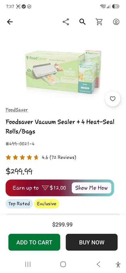 FoodSaver Multi-Use Vacuum Sealer with Bags and Rolls - photo 3