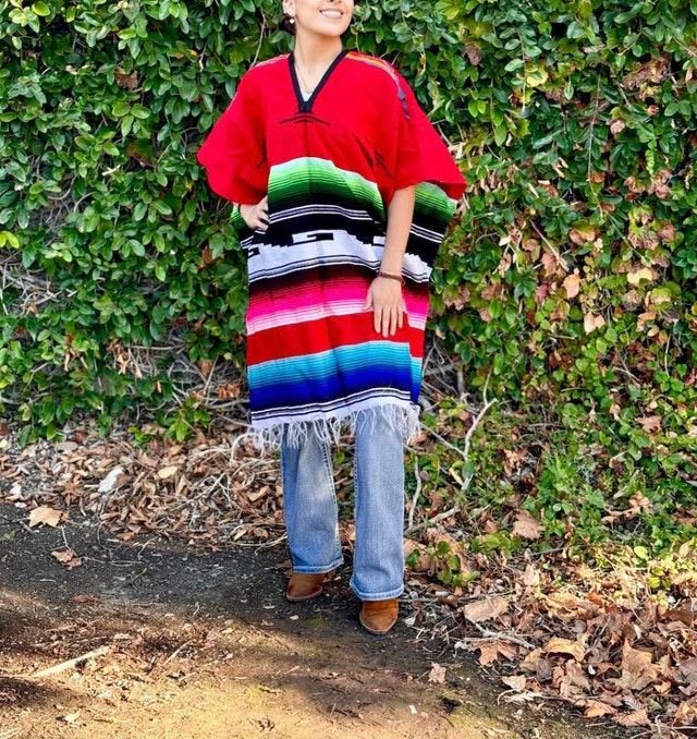 Brand New Mexican Serape Poncho Halloween Dress Up Party Costume - photo 4