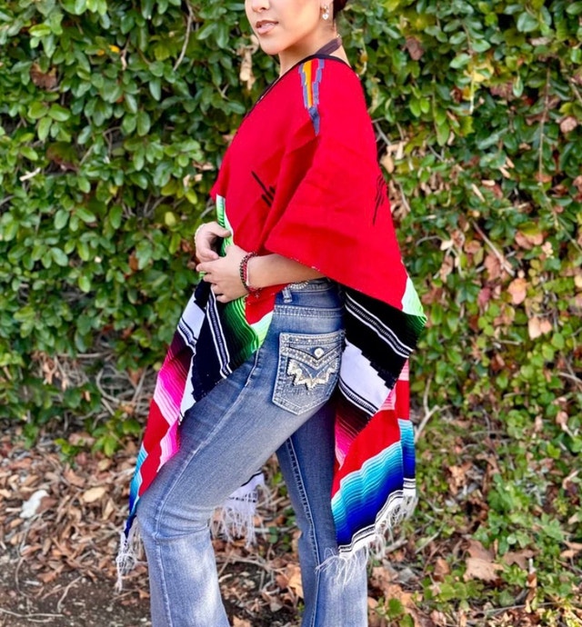 Brand New Mexican Serape Poncho Halloween Dress Up Party Costume - photo 5