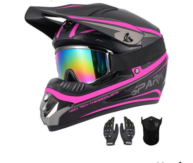 Brand New TTMiku Dirt Bike ATV Go Kart Safety Helmet Set