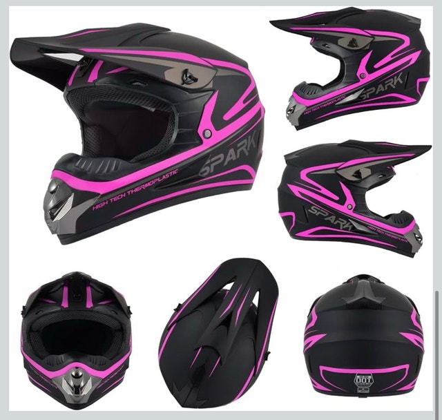 Brand New TTMiku Dirt Bike ATV Go Kart Safety Helmet Set - photo 5