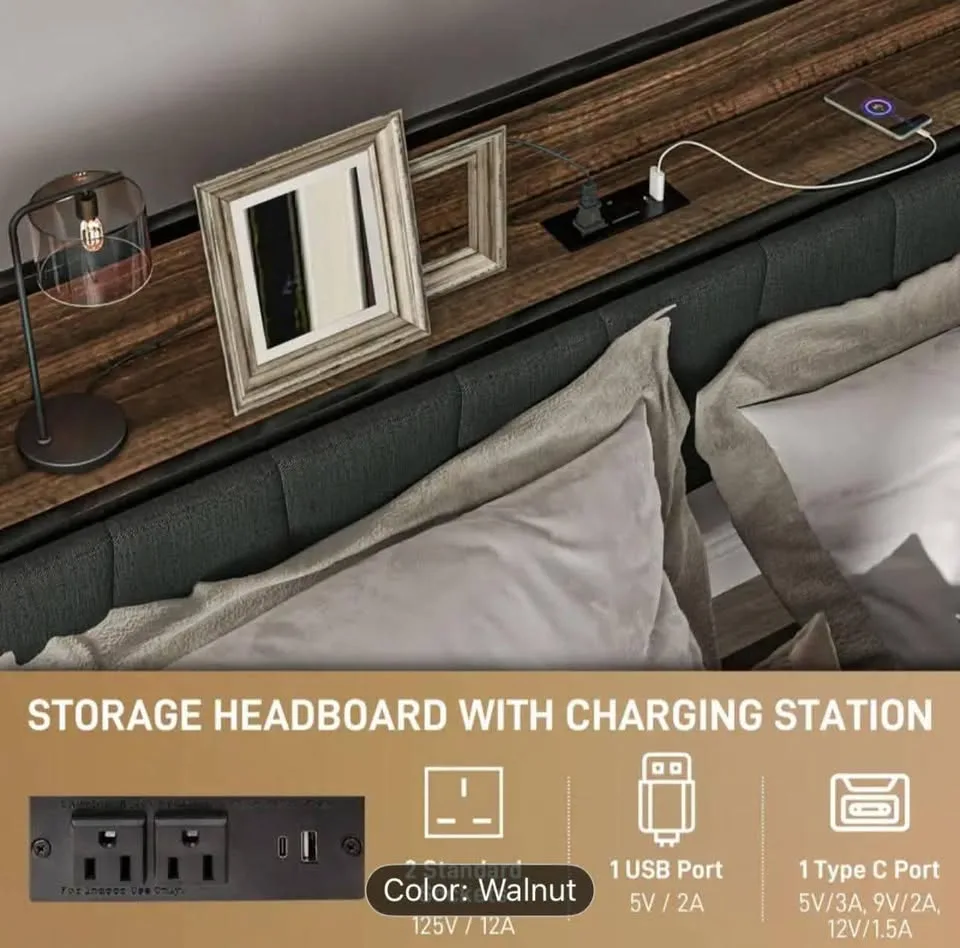 Queen Metal Bed Frame and Mattress image indicator(3)