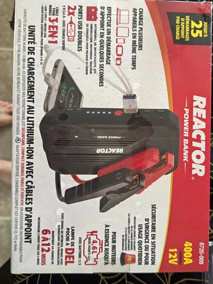 Reactor Power Bank and Jump Starter