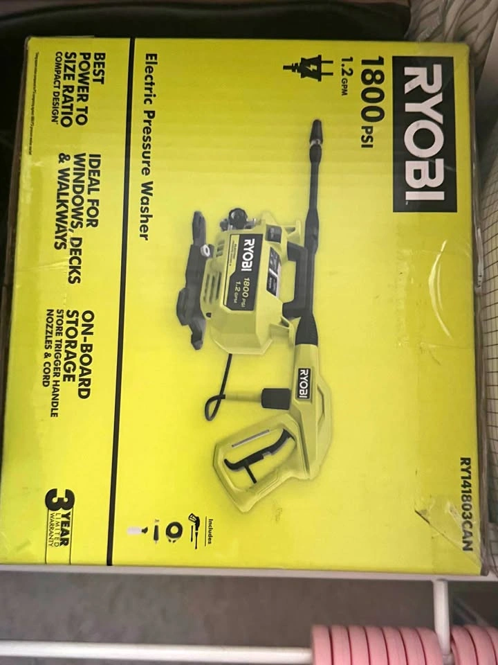 Ryobi 1800 PSI Electric Pressure Washer RY141803CAN