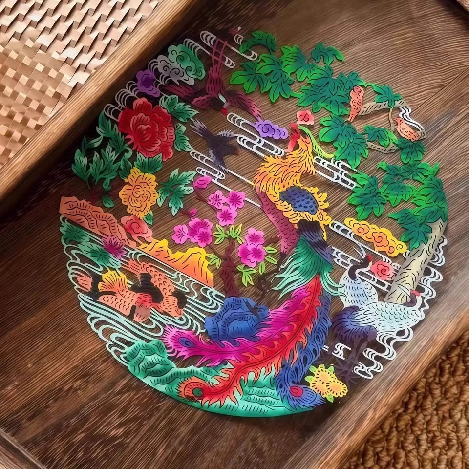 Handmade Chinese Phoenix Paper-Cut Art - photo 4