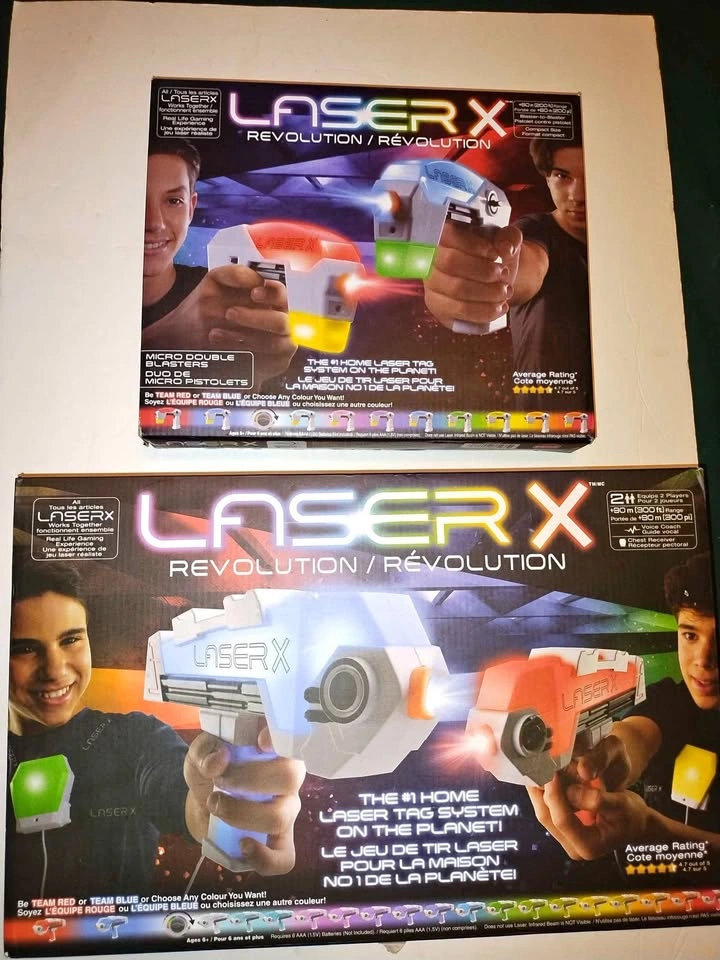 Laser x 4 gun set please read description