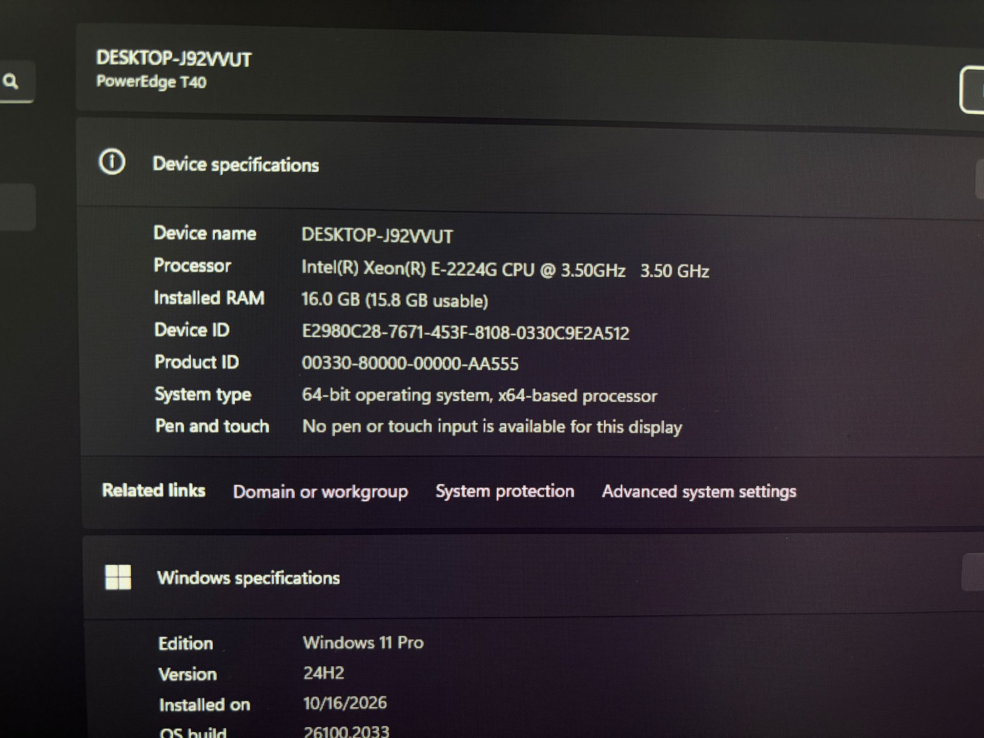 DELL PowerEdge Desktop Intel Xeon 16GB RAM 256GB SSD - photo 2