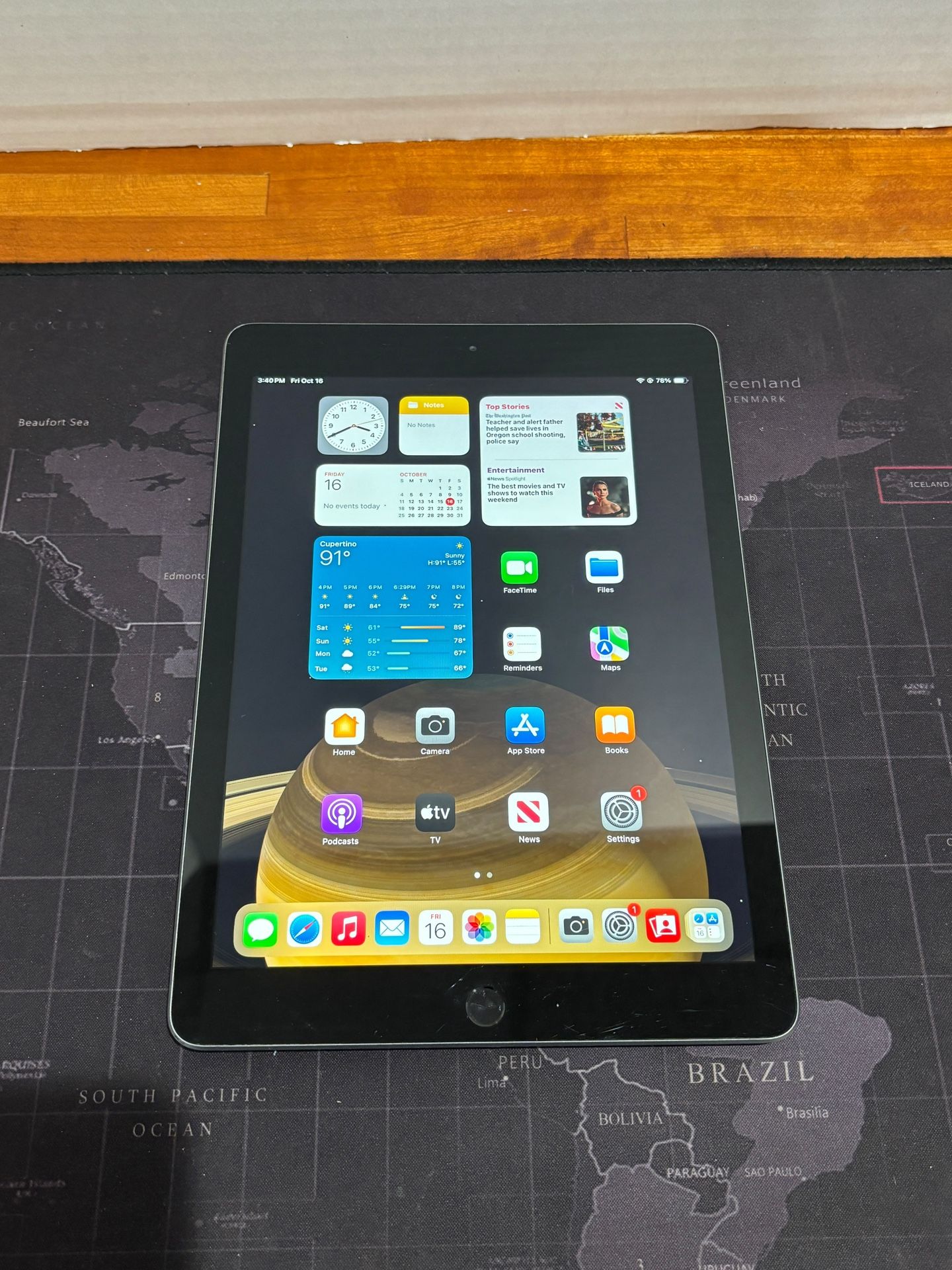 Apple iPad 6 128GB iOS 17 -Read Description