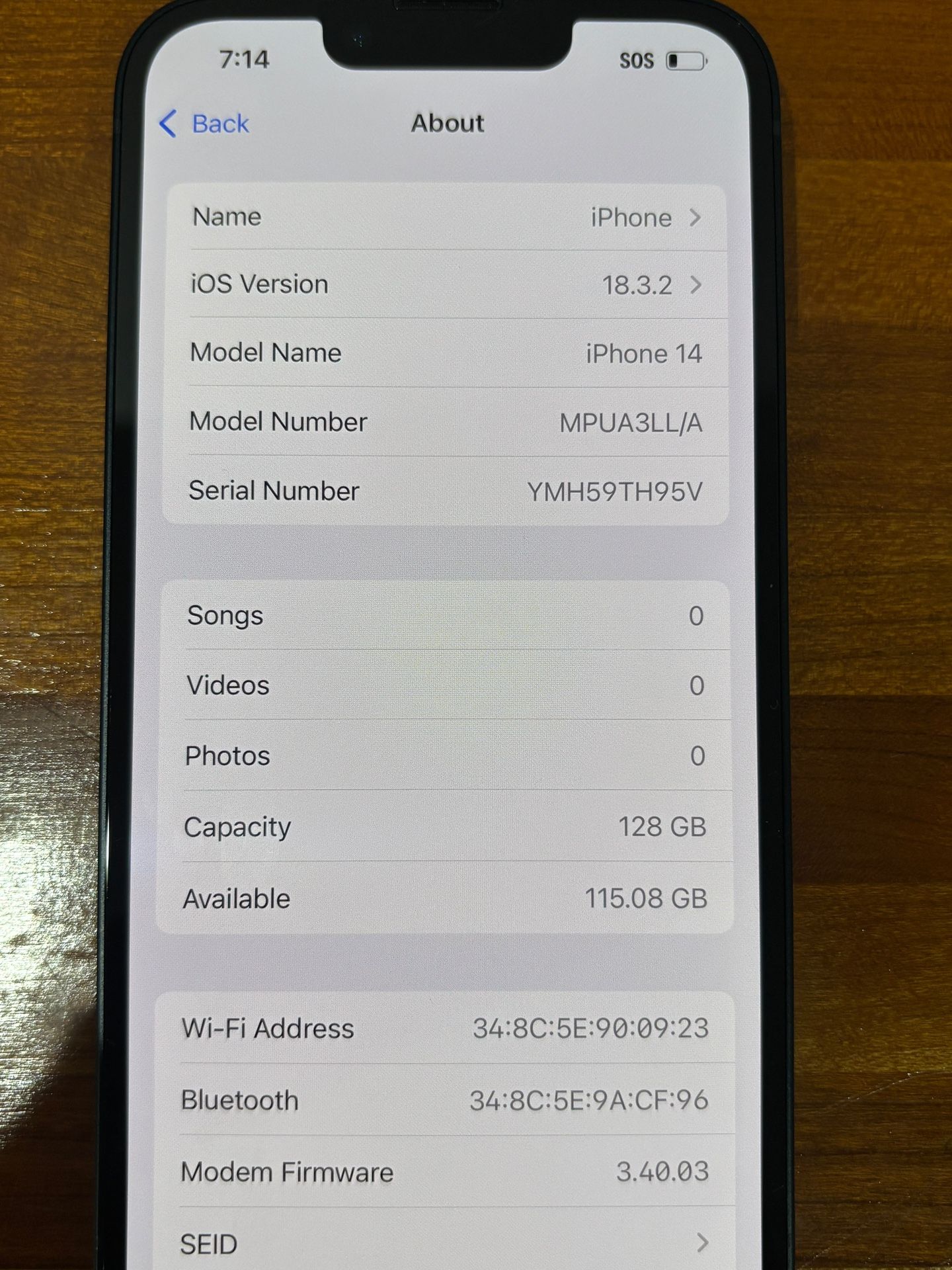 Apple iPhone 14 128GB UNLOCKED Fully Functional - photo 3