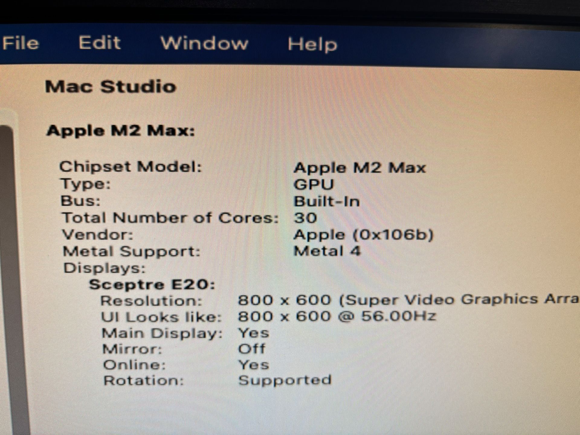 Apple Mac Studio M2 MAX 32GB 1TB 12-Core CPU 30-Core GPU - photo 5