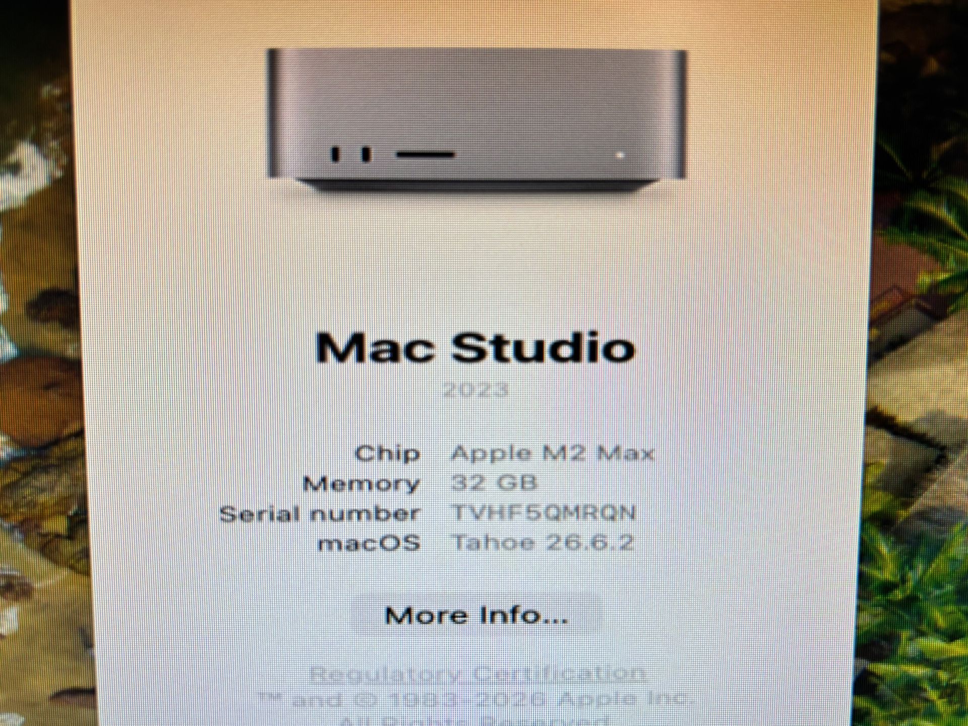 Apple Mac Studio M2 Max 2023 32GB RAM 1TB - photo 2