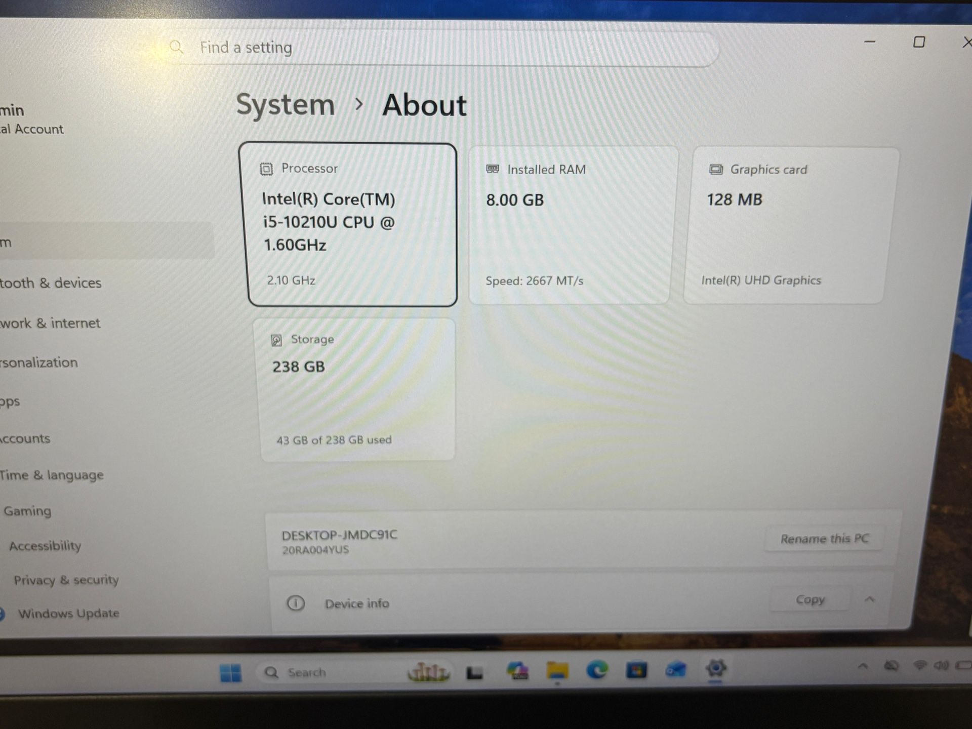 Lenovo E14 14” Core i5-10210u 8GB 256GB SSD Windows 11 PRO - photo 3