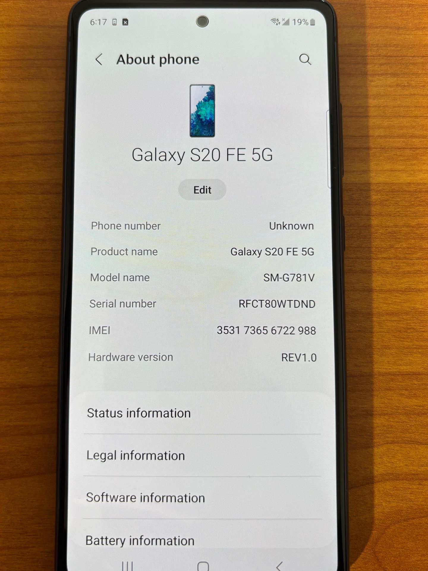 SAMSUNG GALAXY S20 FE 5G UNLOCKED Fully Functional