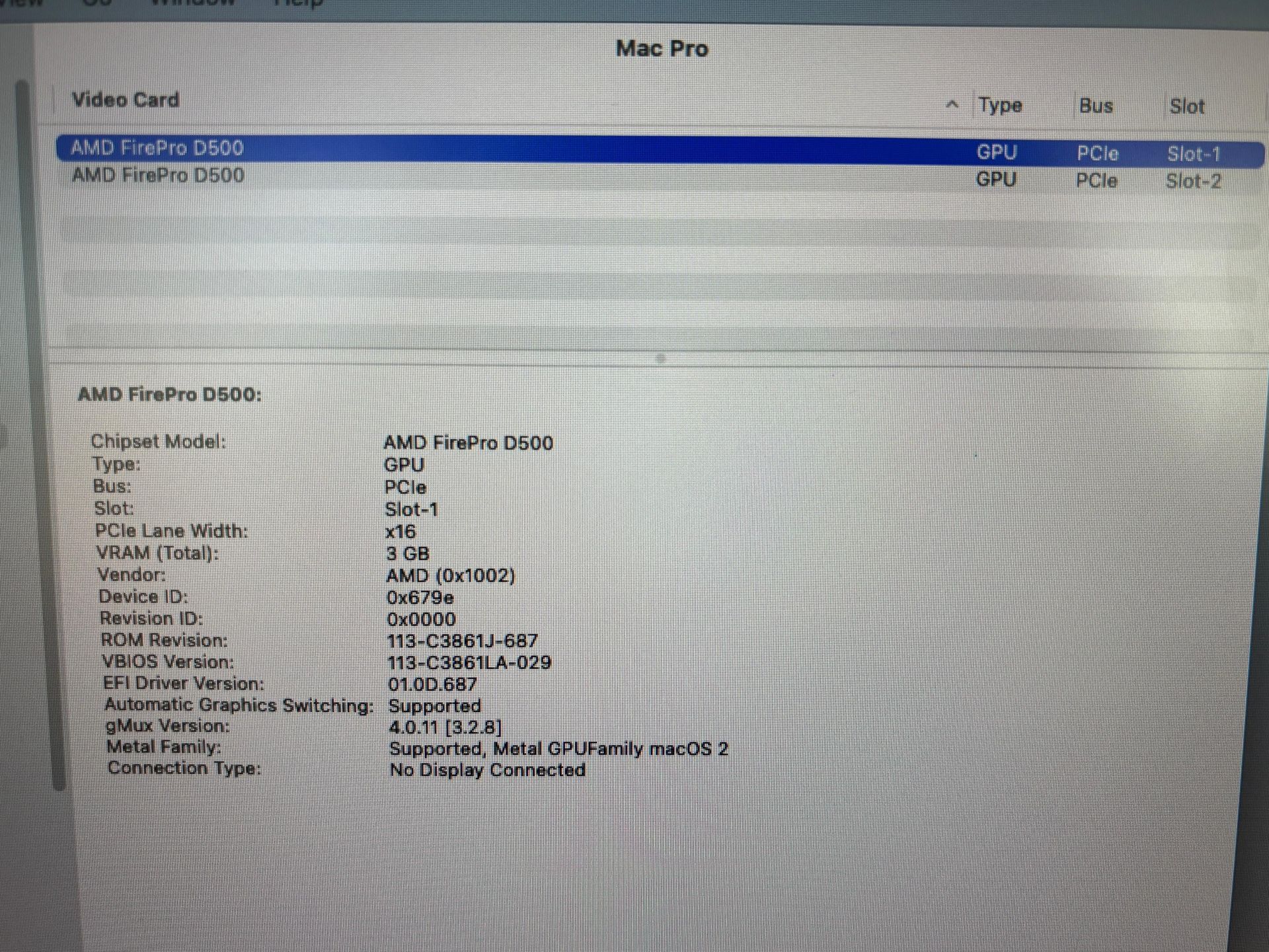 APPLE MAC PRO 3Ghz 8CORE Xeon E5 64GB RAM 1TB D500 - photo 5