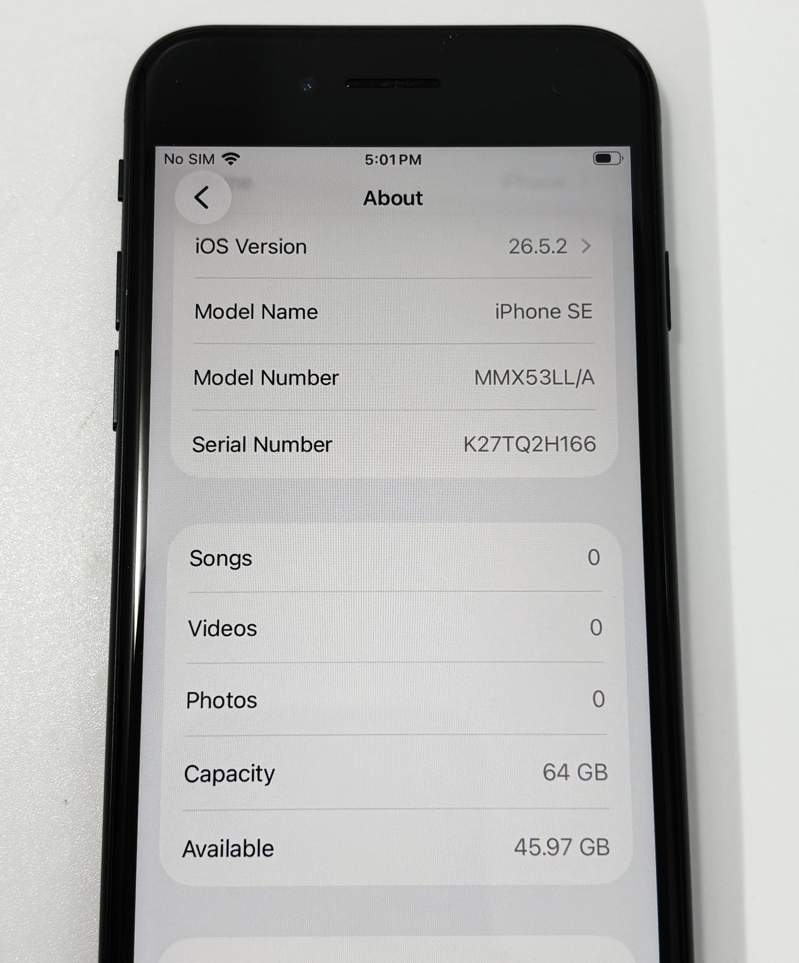 APPLE IPHONE SE 64GB Factory Unlocked Fully Functional - photo 3