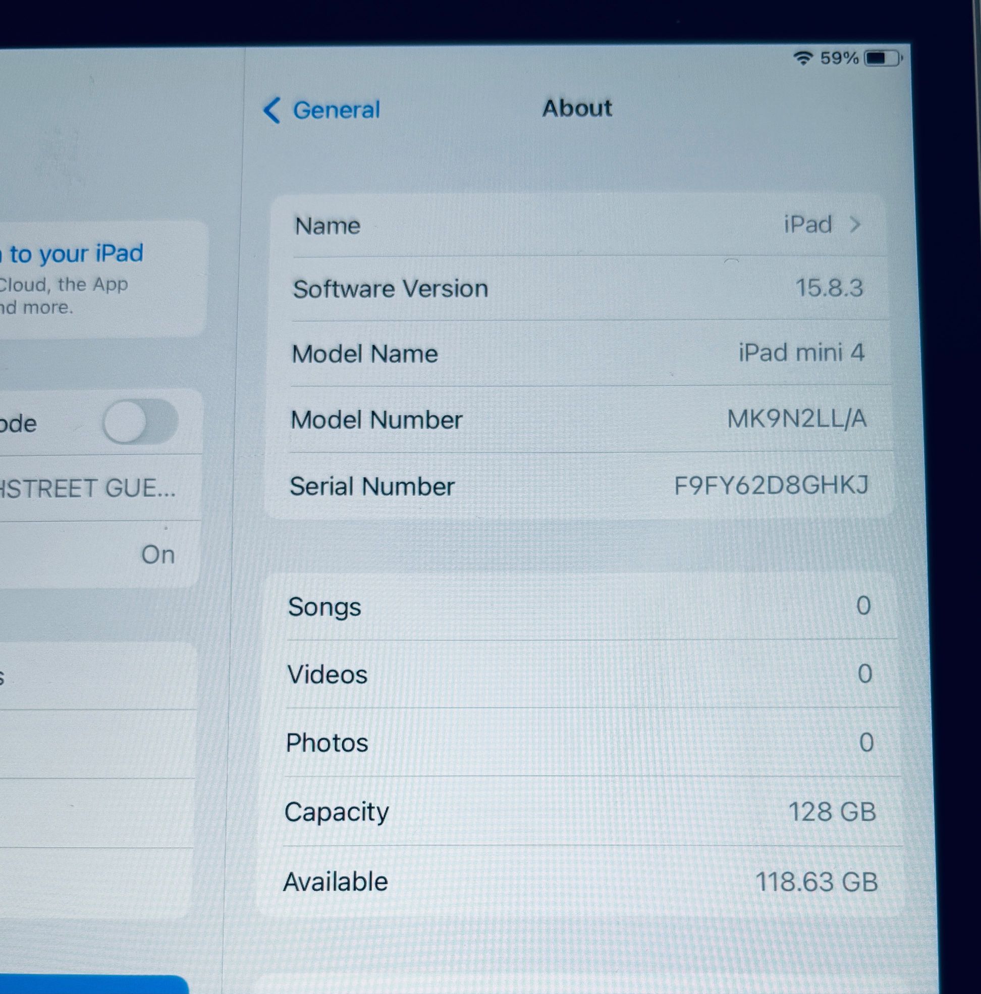 APPLE IPAD MINI 4 128GB Fully Functional - photo 3