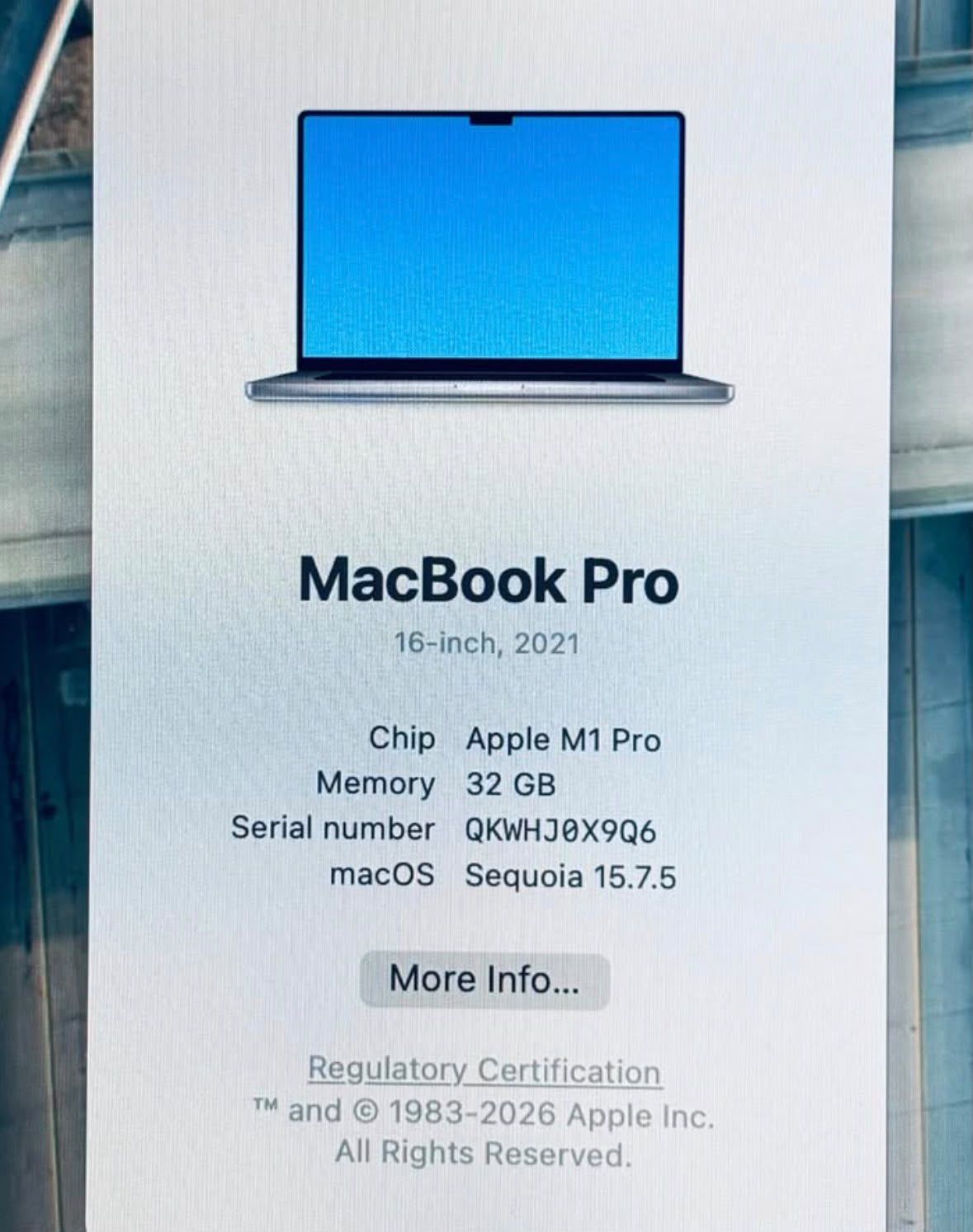Apple MacBook Pro 2021 M1 PRO 32GB RAM 1TB - photo 5