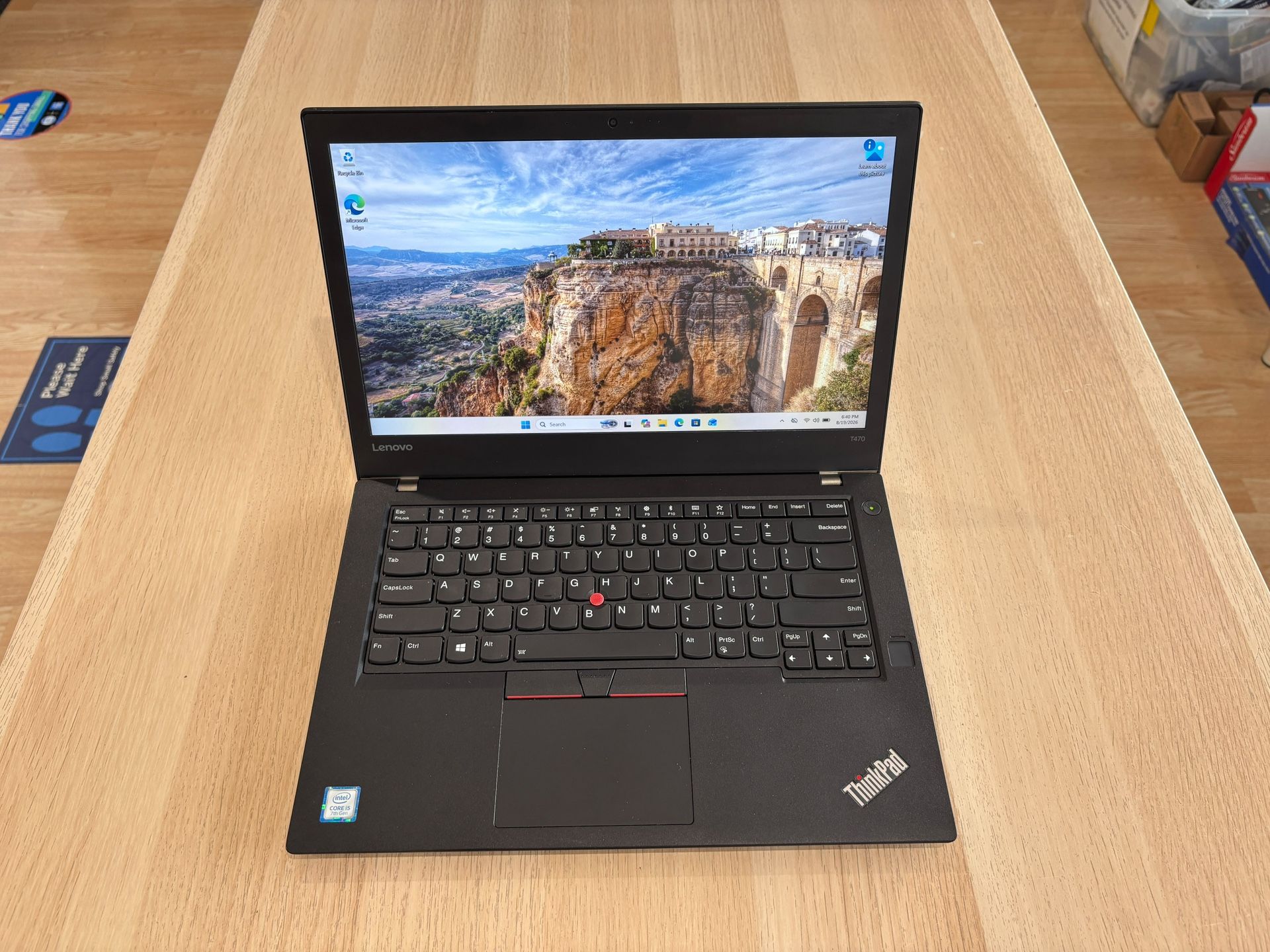 Lenovo T470 14” Core i5-7500u 8GB 256GB SSD Windows 11 PRO - photo 3