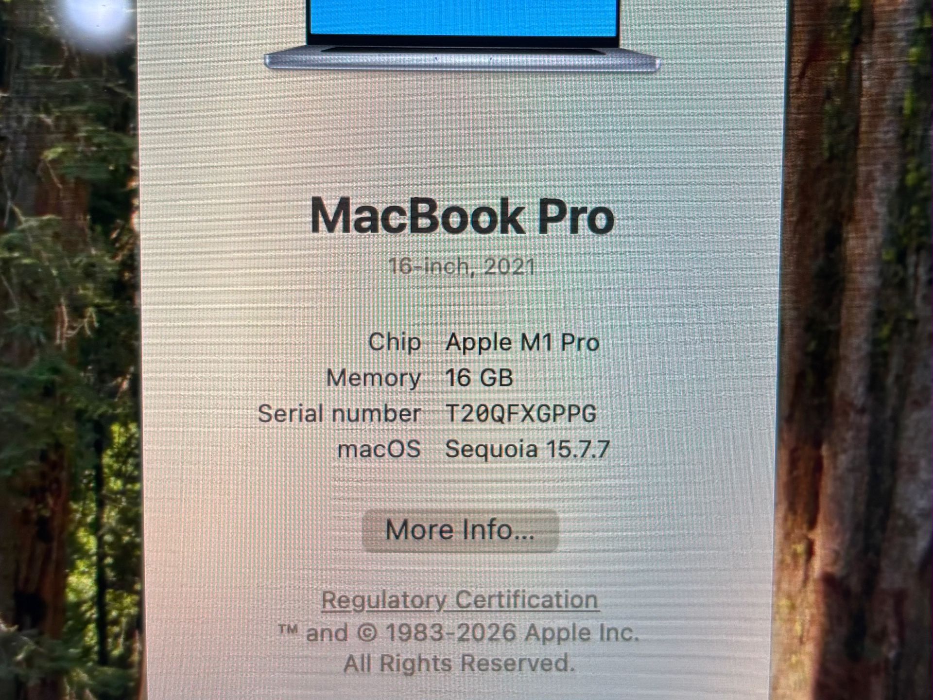 APPLE MACBOOK PRO 16” 2021 M1 PRO 16GB 1TB Fully Functional - photo 5