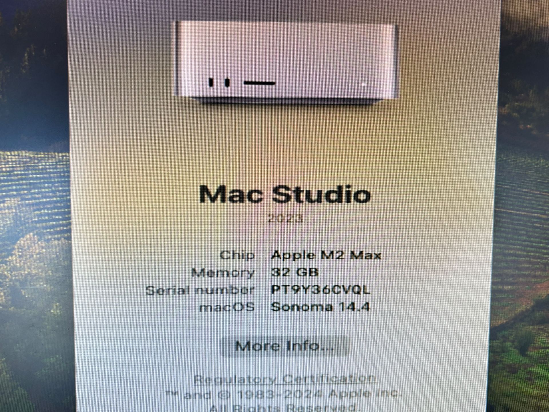 Apple MAC STUDIO 2023 M2 MAX 32GB RAM 512GB Fully Functional - photo 5