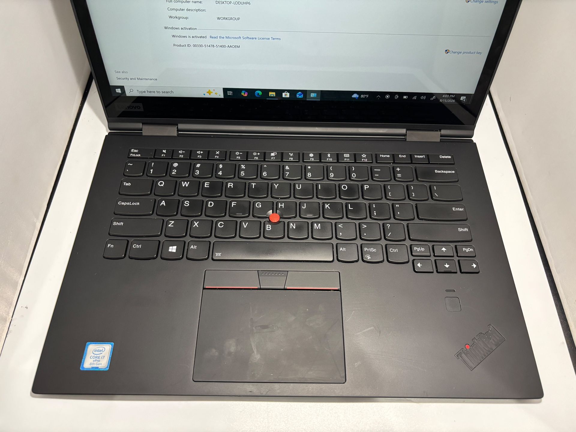 Lenovo X1 Yoga Core i7-8650 16GB RAM 180GB SSD Touchscreen - photo 4