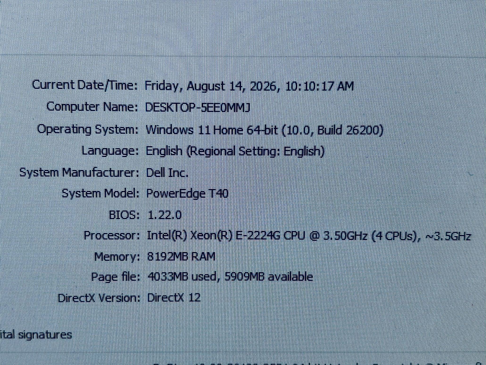 DELL PowerEdge T40 PC | Intel Xeon 3.50GHz | 8GB RAM | 256GB SSD - photo 5