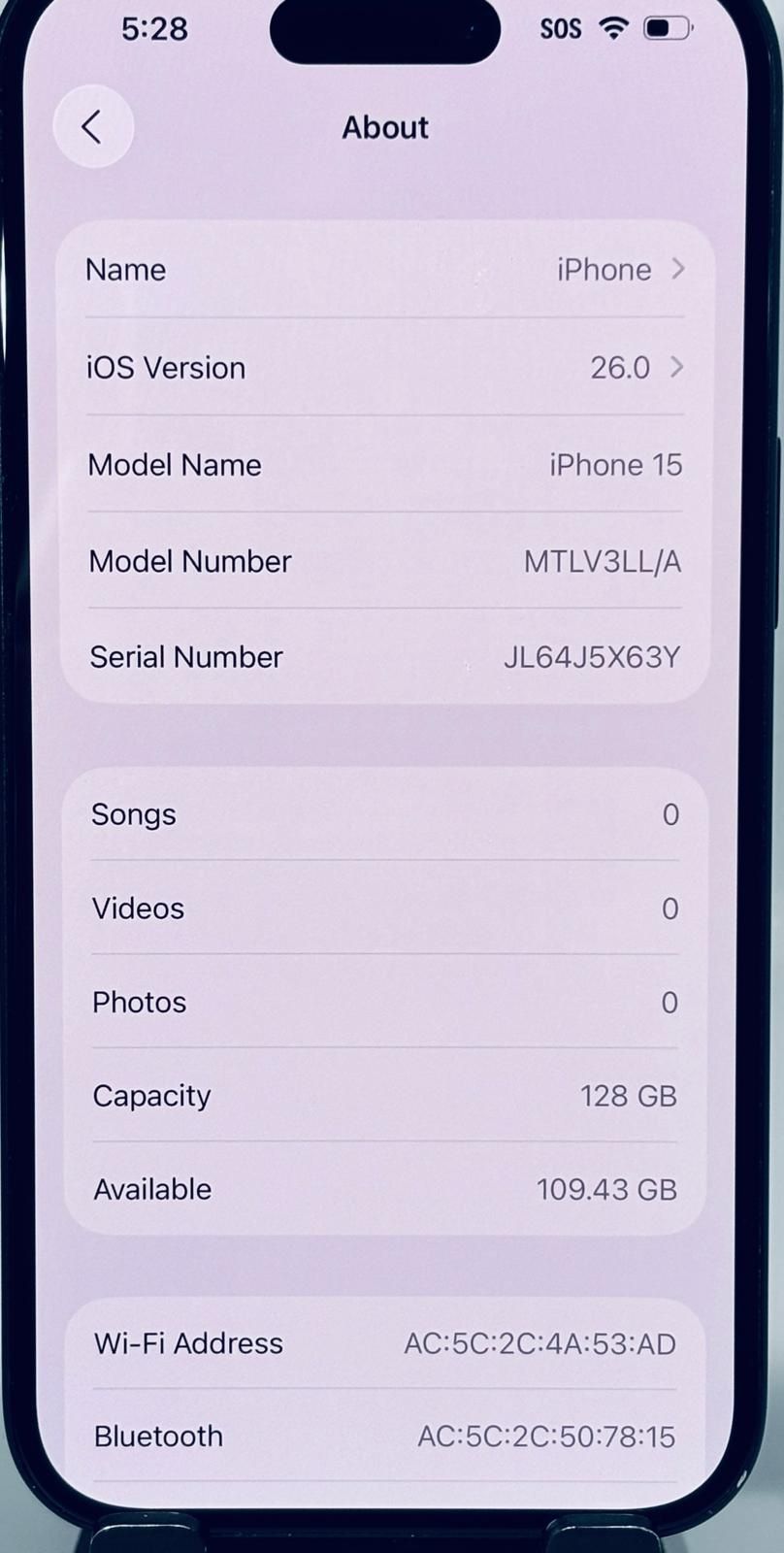 Apple Iphone 15 128GB Unlocked Fully Functional - photo 2