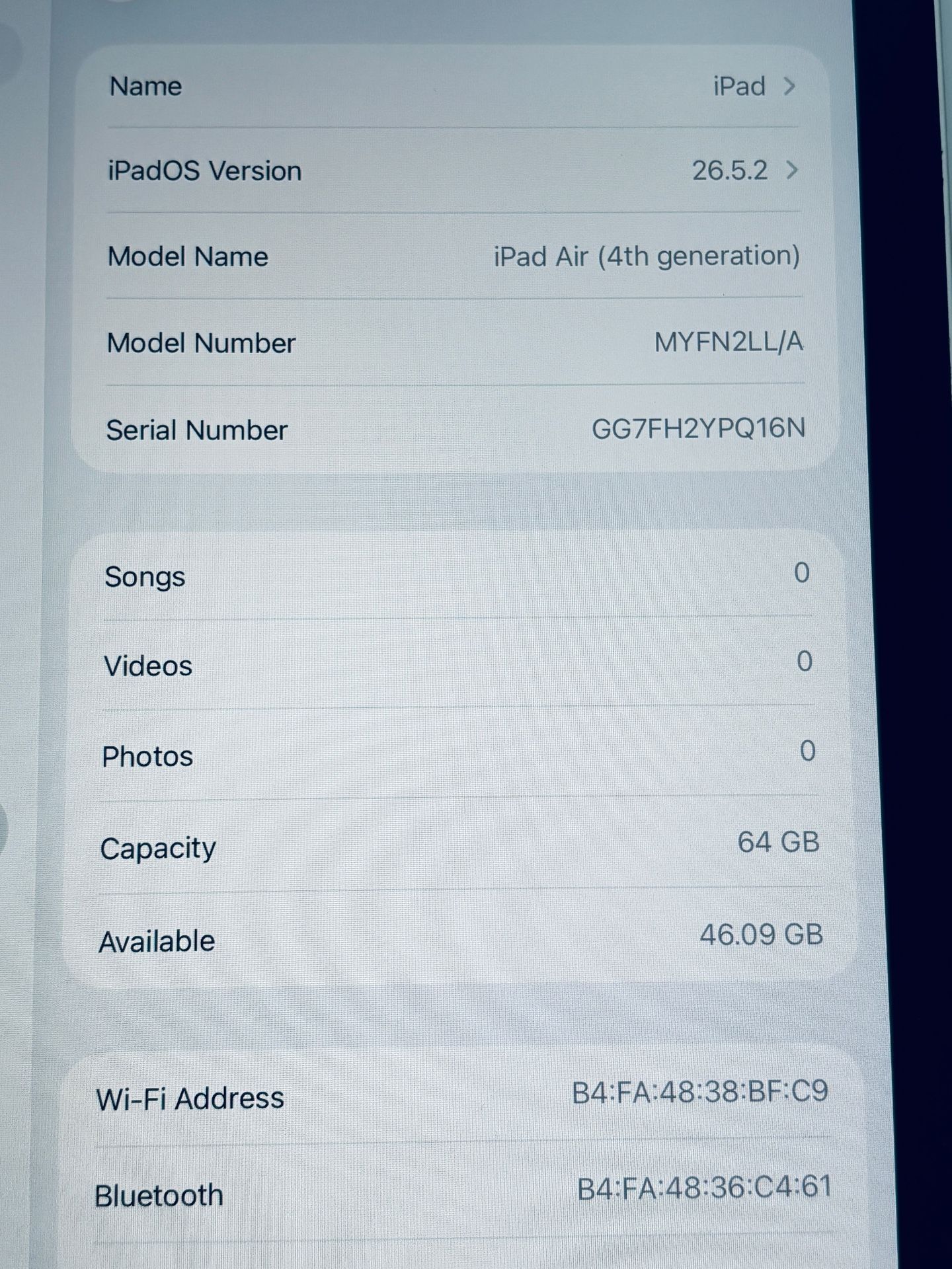 Apple iPad Air 4th Gen 64GB 10.9” Fully Functional - photo 4