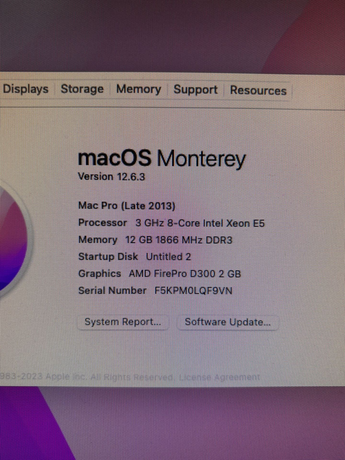 Apple Mac Pro 2013 3Ghz 8 Core Xeon 12GB RAM 128GB - photo 5