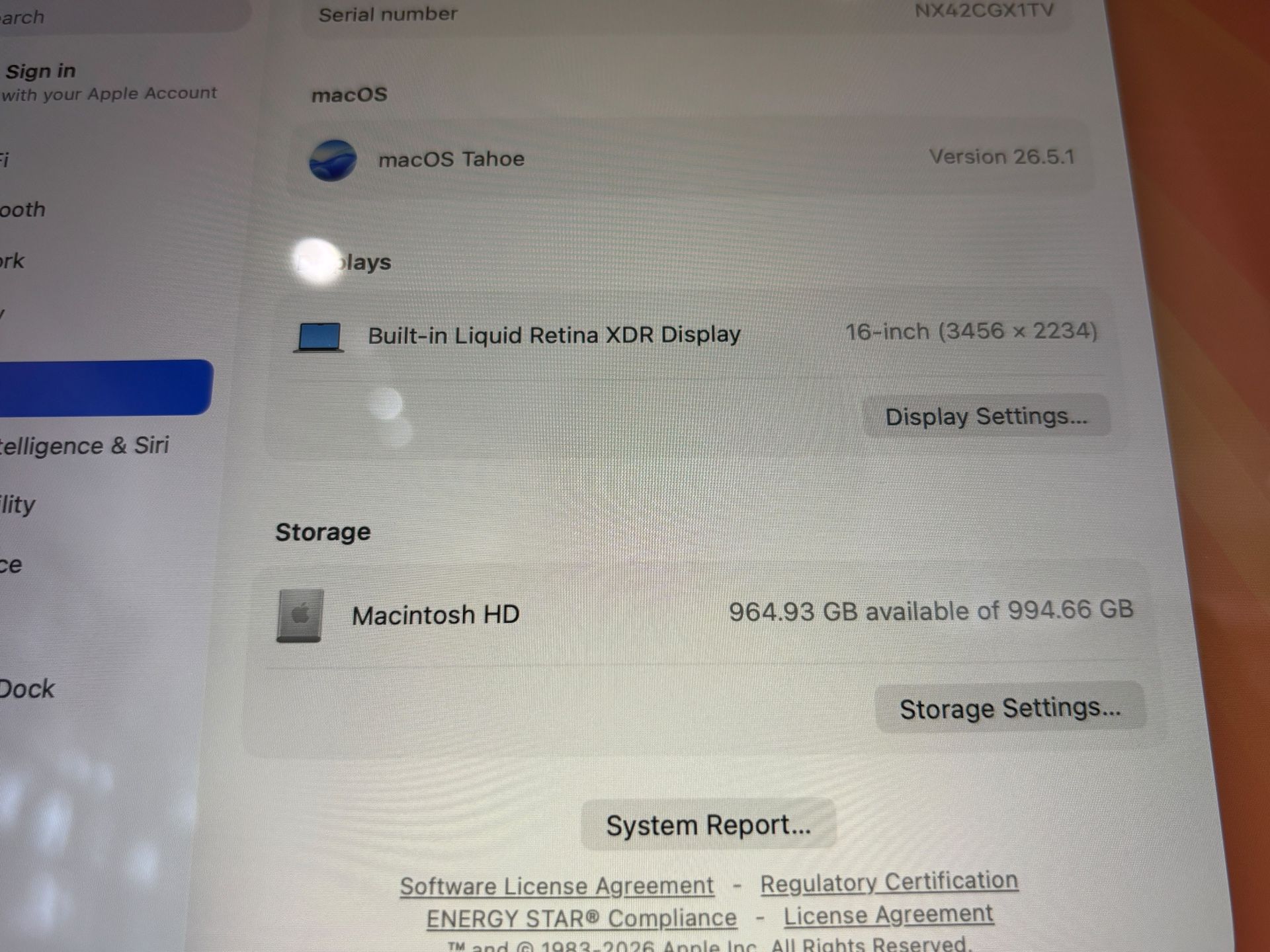 Apple MacBook Pro 16” 2021 M1 PRO 16GB RAM 1TB Fully Functional - photo 3