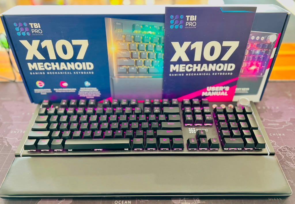 TBI PRO X107 Gaming Mechanical Keyboard RGB Backlighting -NEW