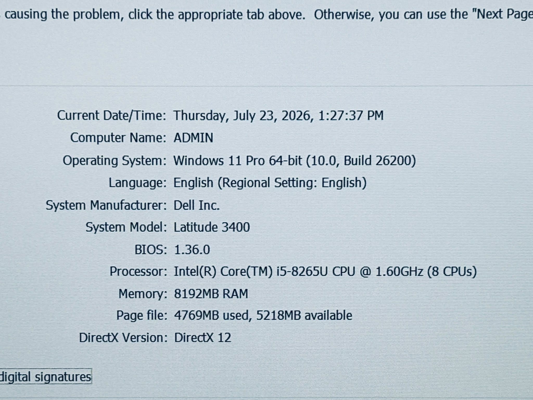 Dell Latitude 3400 Core i5-8265u 8GB 256GB SSD Windows 11 Pro - photo 3