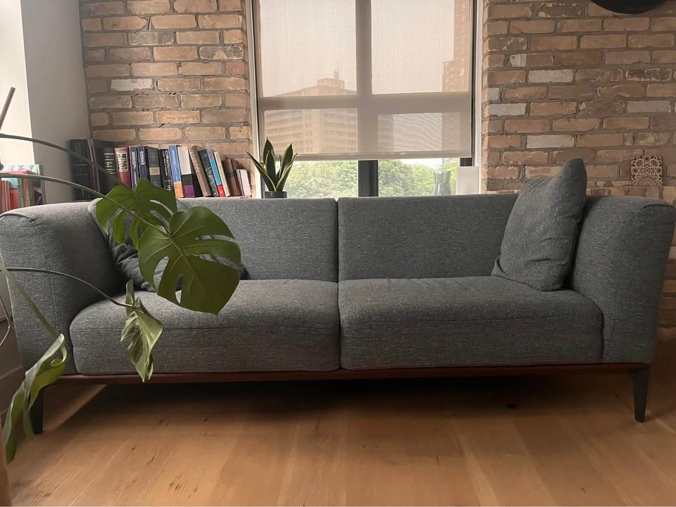 Grey 3-seater Couch - photo 2