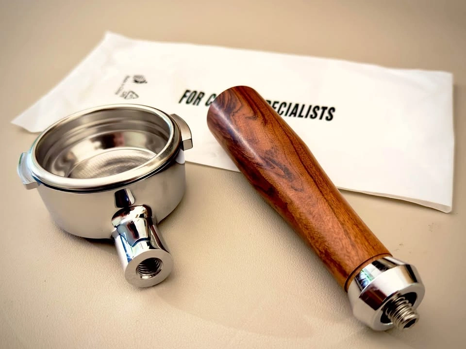 58mm Espresso Bottomless Portafilter (Rosewood) - photo 4