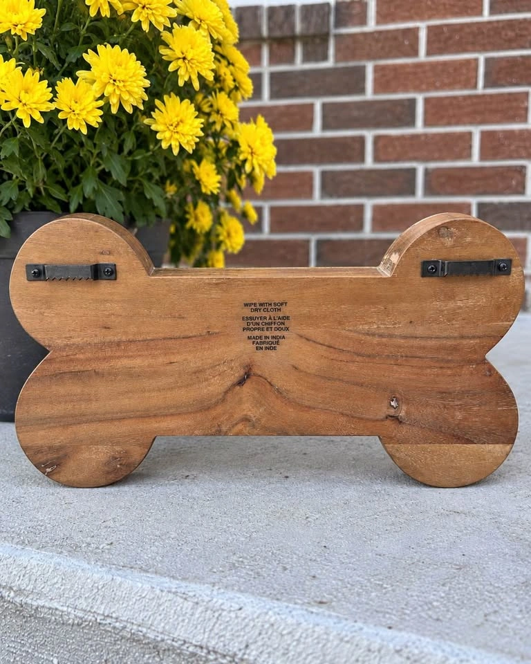 Wooden Dog Bone Wall Hanger - photo 3