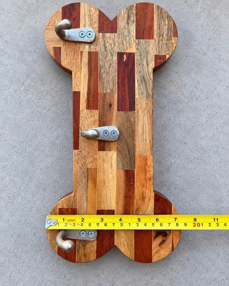 Wooden Dog Bone Wall Hanger - photo 4