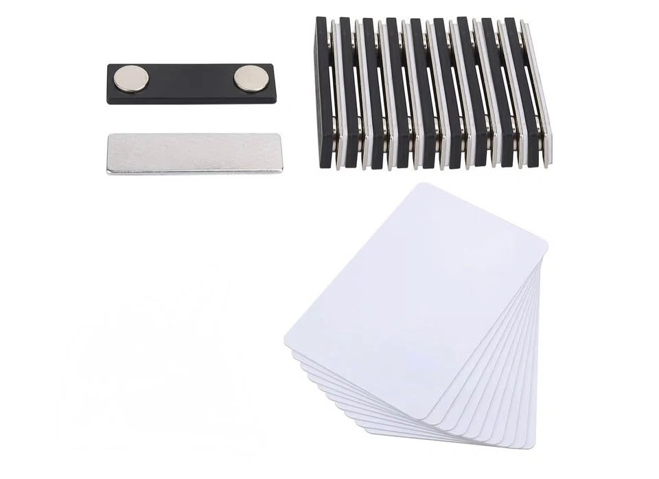 Magnetic Name Tag & Printable Reusable Blank PVC Badges - photo 2