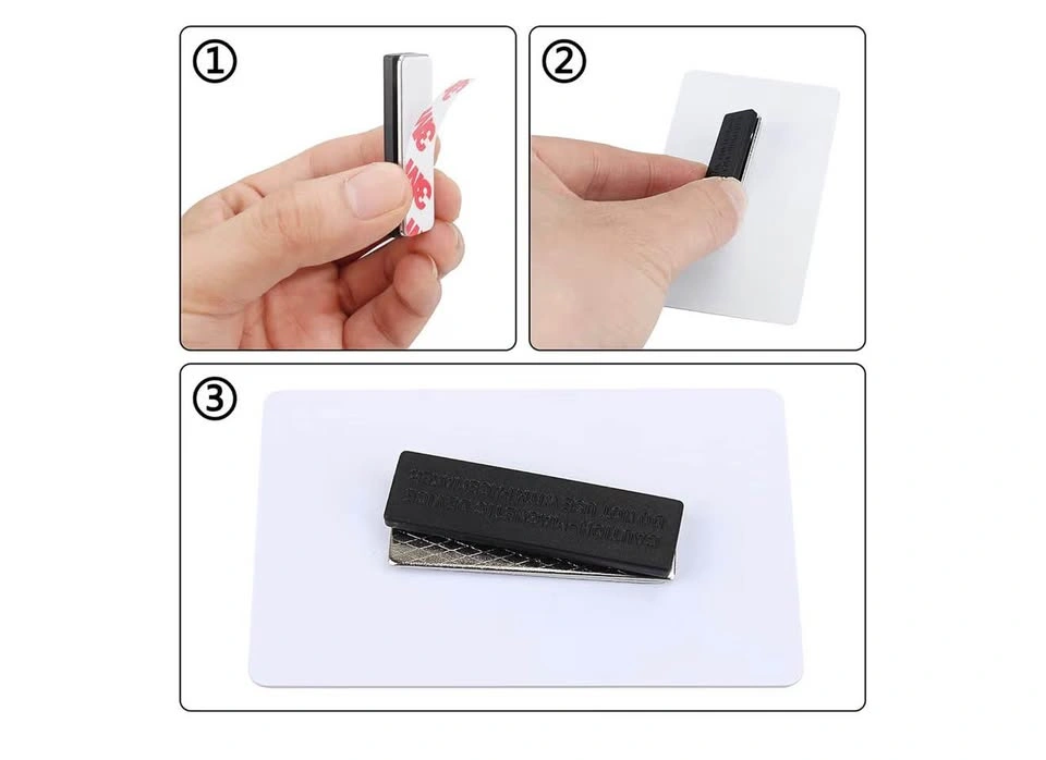 Magnetic Name Tag & Printable Reusable Blank PVC Badges - photo 4