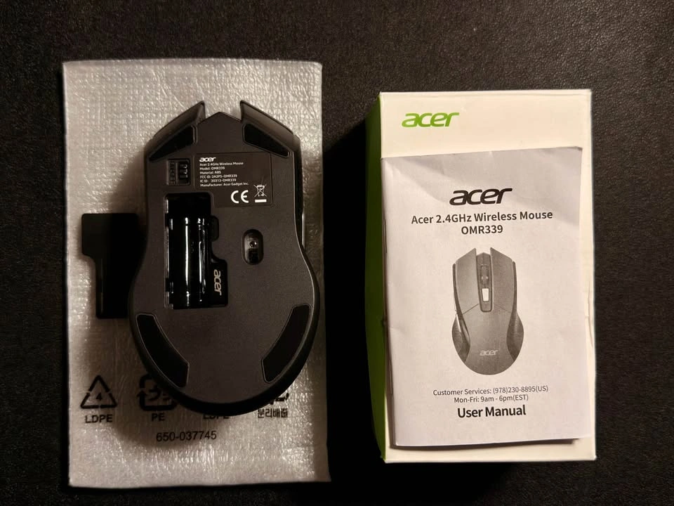 ACER Wireless Ergonomic Mouse – 4000 DPI, 6 Buttons - photo 3