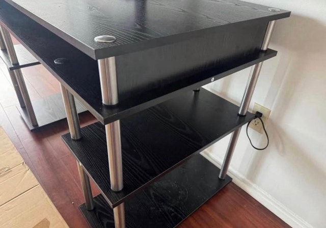 Smart computer desk with shelf - photo 3